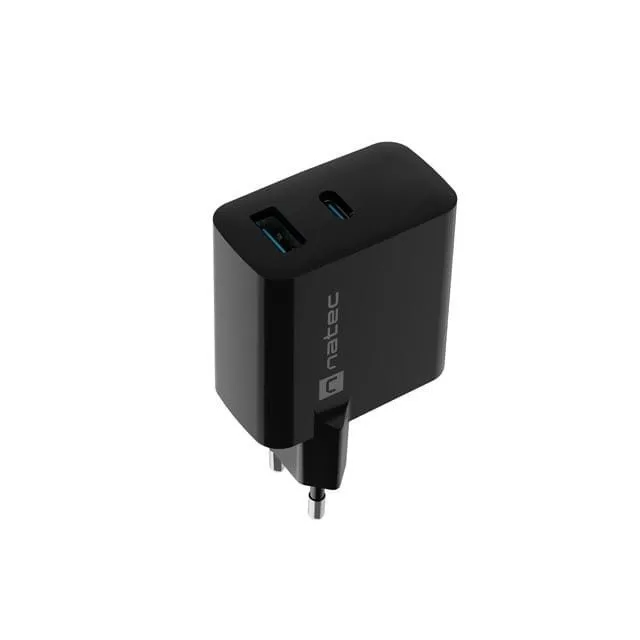 Natec Ribera GAN 45W USB-A USB-C black — image 8