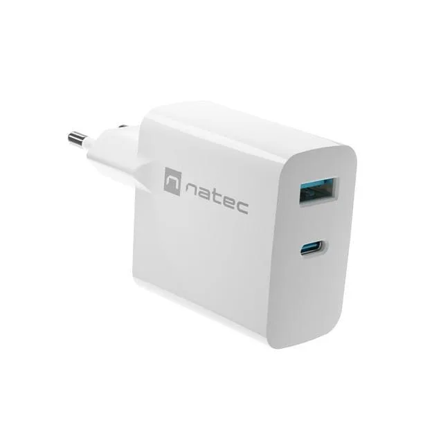 Natec Ribera GaN 65W USB-A USB-C biała — image 3