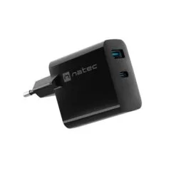 Natec Ribera GaN 65W USB-A USB-C czarna