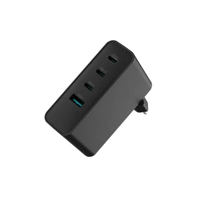 Natec Ribera GAN 100W USB-A + 3x USB-C black — image 3
