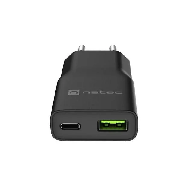 Natec Ribera GAN Slim 20W USB-A USB-C black — image 6