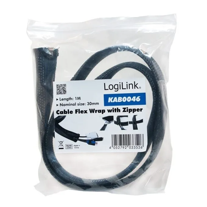 LogiLink flexible 1.0m x 30mm black — image 2