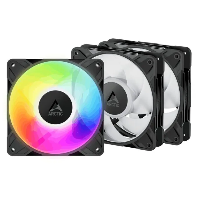 ARCTIC P12 Pro A-RGB LN - 3 Pack - 120mm Case Fan- Low Noise fluid dynamic - 2000 RPM - PWM — image 1