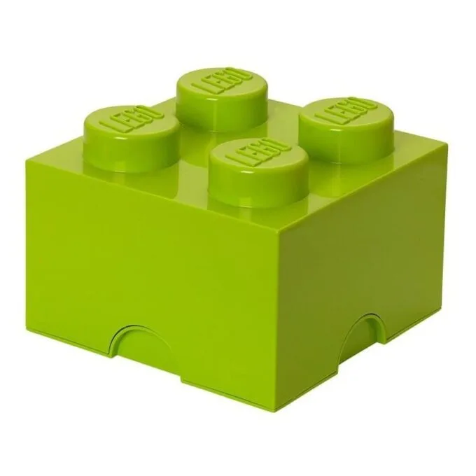 Lego Storage Brick 4 light green — image 1