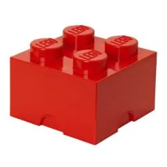 Lego Storage Brick 4 Red