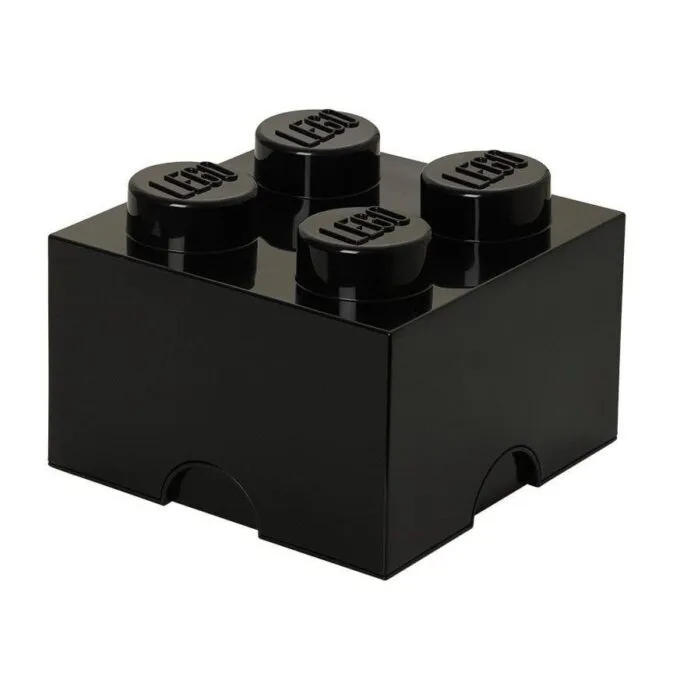 Lego Storage Brick 4 Black — image 1