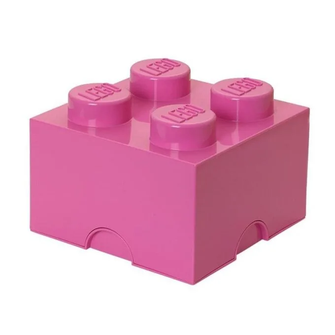 Lego Storage Brick 4 Pink — image 1