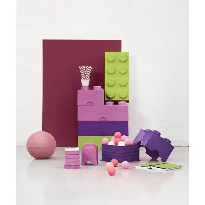 Lego Storage Brick 4 Pink — image 4