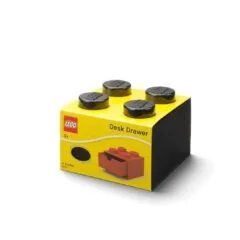 Lego Brick 4 Desk Drawer Black