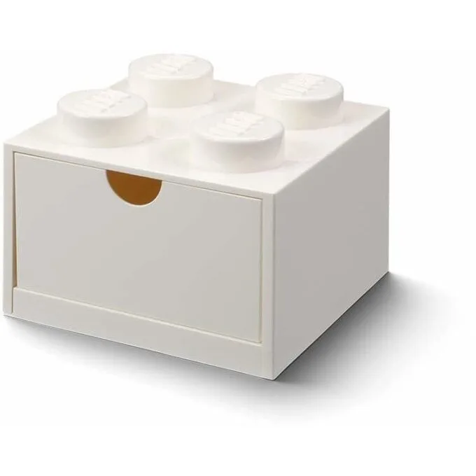 Lego Brick 4 Desk Drawer White — image 1