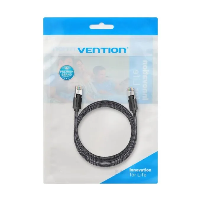 Vention NETWORK Cable CAT8 SFTP Braided 5.0m Black-Nickel IKOBJ — image 15
