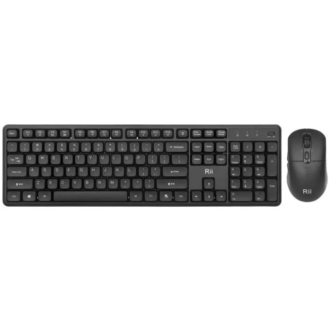 Rii Keyboard & Mouse Wireless 2.4GHz Combo Full Sized Silent RK209 — image 2