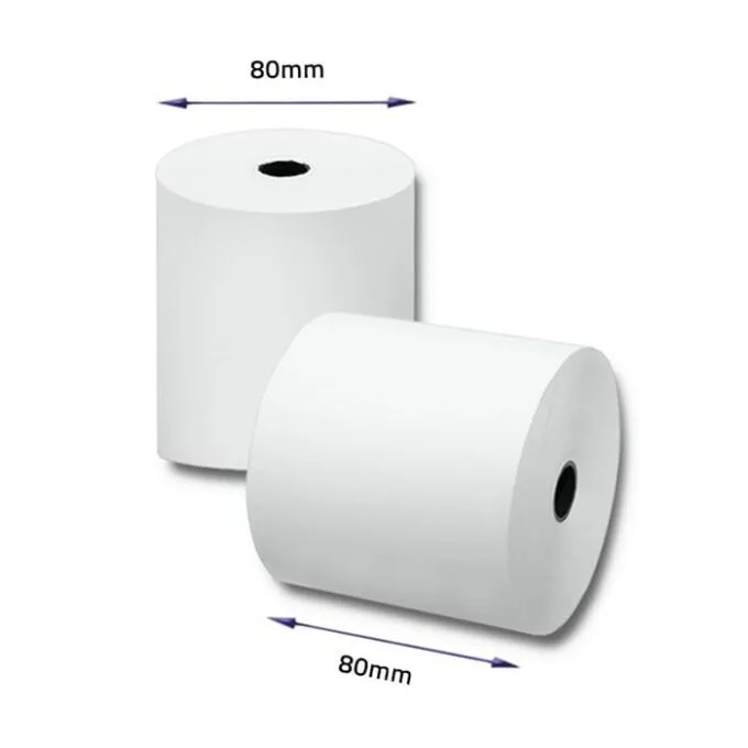 Qoltec Thermal roller 80 x 80 | 65g/m2 | 10pcs. | BPA free — image 4