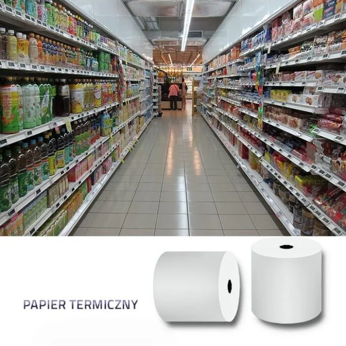 Qoltec Thermal roller 80 x 80 | 65g/m2 | 10pcs. | BPA free — image 6