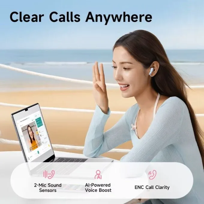 Baseus Headphones In Ear TWS BS2 Lite, SuperBass 2.0, Bluetooth 6.0, IP55, Black — image 5