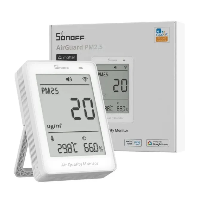 Sonoff Smart Sensor AirGuard For PM2.5/PM10 With Matter (Air Quality Monitor) — image 9