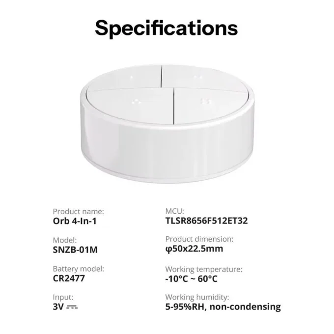 Sonoff Zigbee Smart Scene 4 Button SNZB-01M — image 11