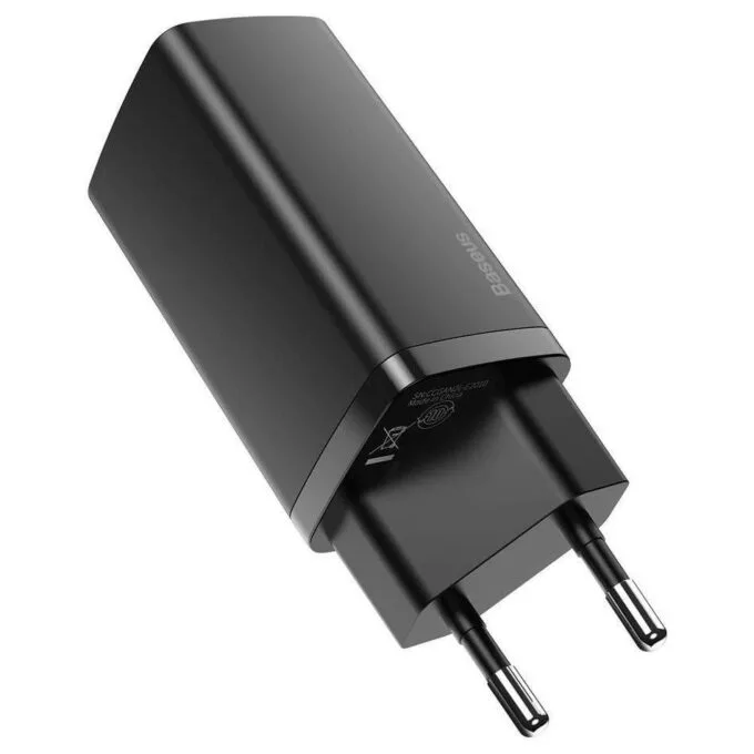 Baseus GaN2 Lite, USB + USB-C, 65W, EU (black) — image 3