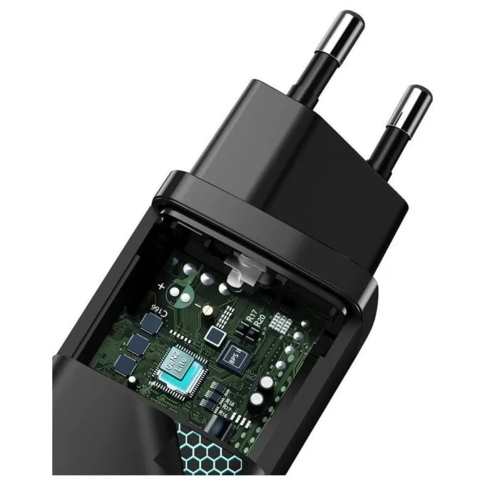 Baseus GaN2 Lite, USB + USB-C, 65W, EU (black) — image 4