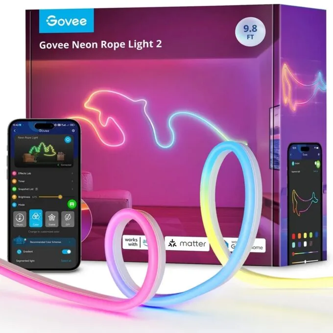 Govee H61D3 Neon Lights 2 3m | LED lighting | Matter, HomeKit, Google, Alexa, SmartThings — image 1