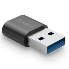 Hama USB-C adapter USB-A connector USB-C socket generation 2 USB 3.2 transfer 10Gbit/s