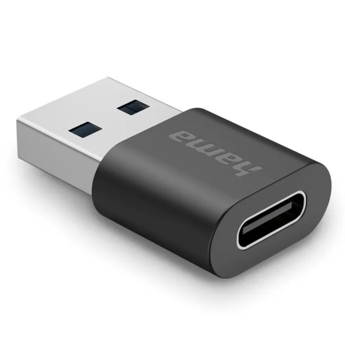 Hama USB-C adapter USB-A connector USB-C socket generation 2 USB 3.2 transfer 10Gbit/s — image 3