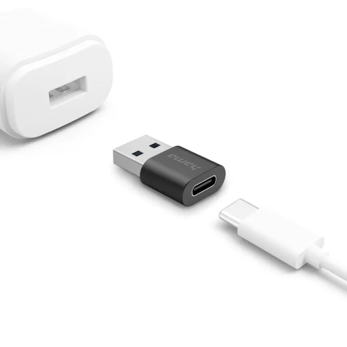 Hama USB-C adapter USB-A connector USB-C socket generation 2 USB 3.2 transfer 10Gbit/s — image 5
