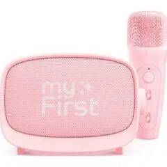 myFirst Voice 2 karaoke set: microphone and wireless speaker with pink sound modification effects