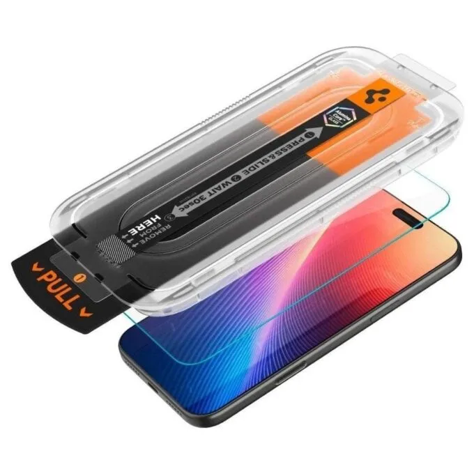 Spigen GLAS.TR "EZ Fit Pro" for Apple iPhone 16 Pro Max/17 Pro Max transparent — image 2