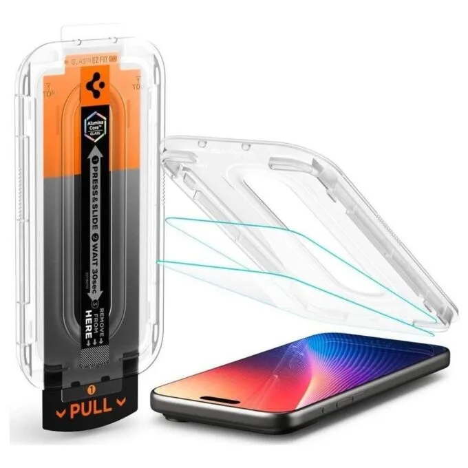 Spigen GLAS.TR "EZ Fit Pro" for Apple iPhone 16 Pro Max/17 Pro Max transparent — image 3