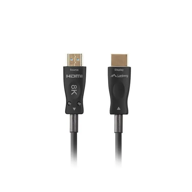 Lanberg HDMI cable M/M V2.1 10m 8K black optical AOC — image 2