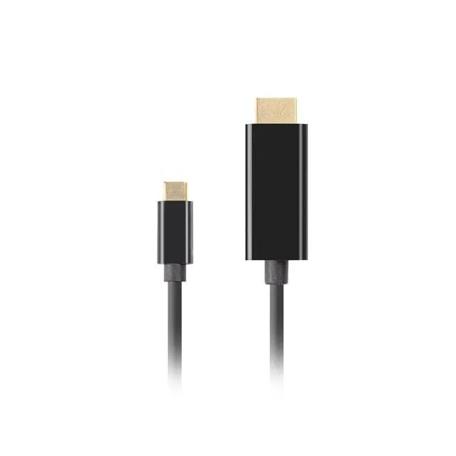 Lanberg USB-C cable - HDMI M/M 1.8m 4K 60Hz black — image 2