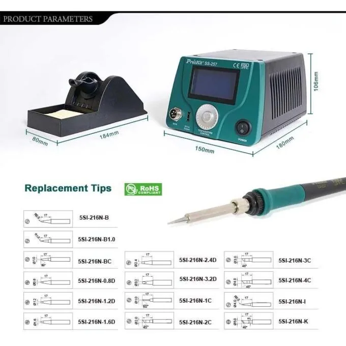 Proskit SS-257B Soldering Station with LCD Display — image 14