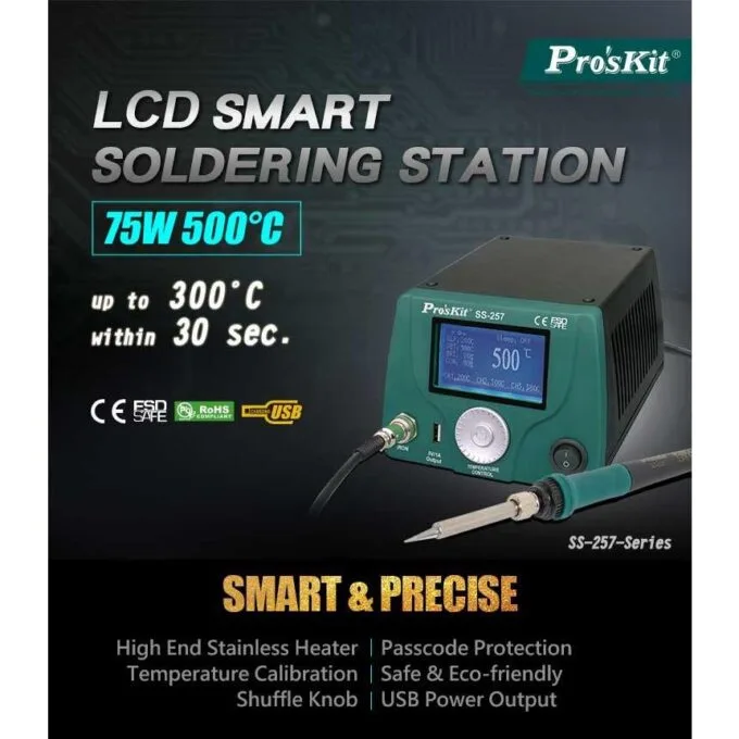 Proskit SS-257B Soldering Station with LCD Display — image 2