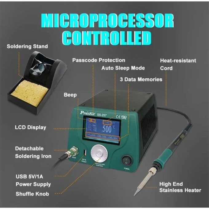 Proskit SS-257B Soldering Station with LCD Display — image 3