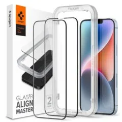 Spigen Alm Glass FC to Apple iPhone 13/13 Pro/14/16E/17E black (2 pcs.)