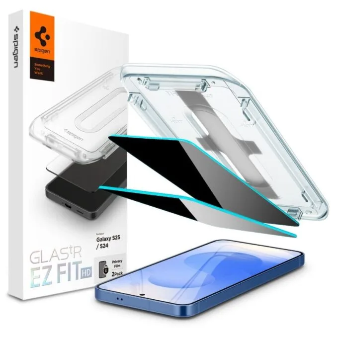 Spigen Glas.TR "EZ Fit" Privacy for Samsung Galaxy S24/S25 - 2 pcs. — image 1
