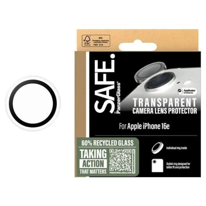 PanzerGlass Safe Rings Lens Protector for Apple iPhone 16e transparent — image 2