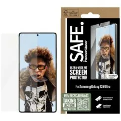 PanzerGlass Safe Ultra-Wide Fit do Samsung Galaxy S25 Ultra przezroczysty