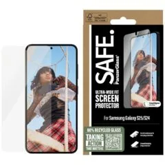 PanzerGlass Safe Ultra-Wide Fit do Samsung Galaxy S25 przezroczysty
