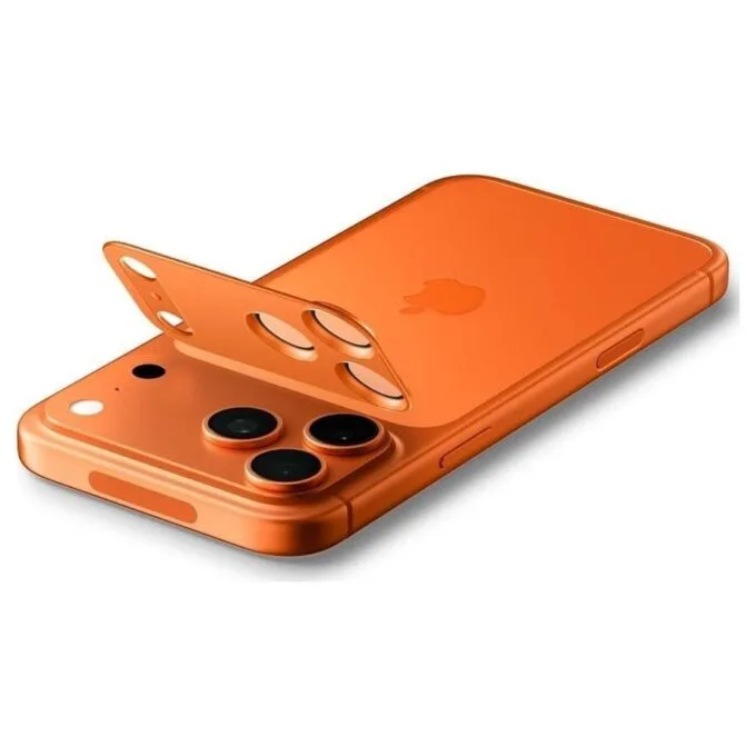 Spigen Optik Pro XL GLAS.TR “EZ FIT” Camera Protector for Apple iPhone 17 Pro orange — image 4