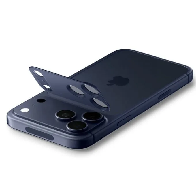 Spigen Optik Pro XL GLAS.TR “EZ FIT” Camera Protector for Apple iPhone 17 Pro blue — image 4