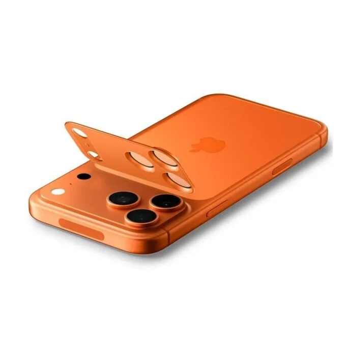 Spigen Optik Pro XL GLAS.TR “EZ FIT” Camera Protector for Apple iPhone 17 Pro Max Orange — image 4