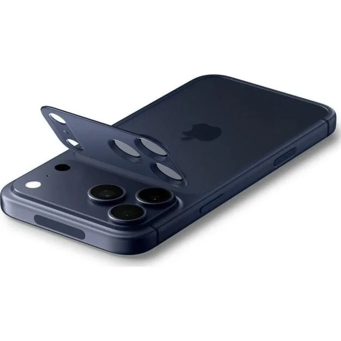 Spigen Optik Pro XL GLAS.TR “EZ FIT” Camera Protector for Apple iPhone 17 Pro Max blue — image 4
