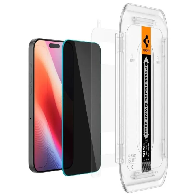 Spigen GLAS.TR “EZ FIT” 2-Pack iPhone 16 Pro Max / 17 Pro Max privacy — image 7