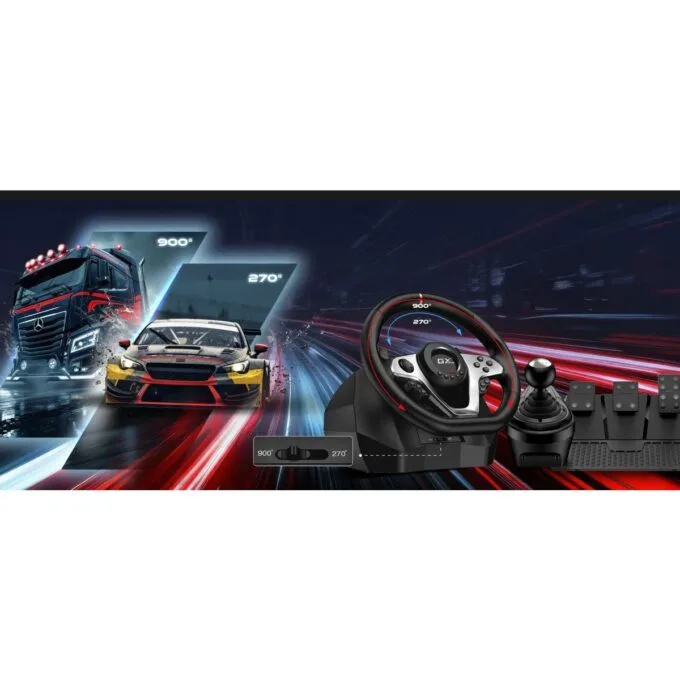 Genius Gaming Wheel Vibration-6+R Gears-3xFoot Pedals PC/PS3/PS4 SpeedMaster X1 — image 14