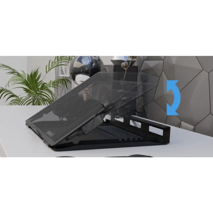 Natec TERN 2 PLUS Laptop Cooling Stand 12.1-17.3" with Adjsutable Fan Position & Speed — image 3