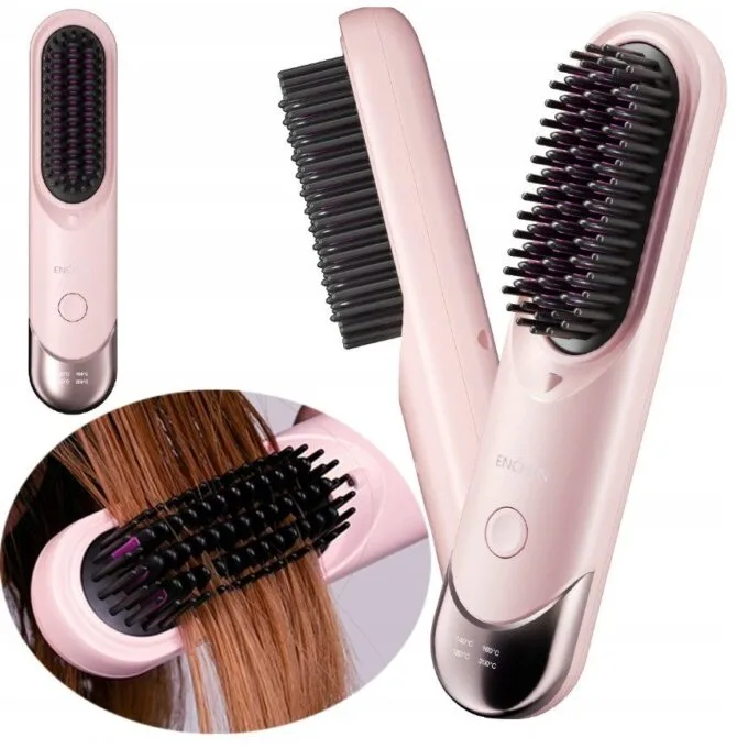 Enchen Comb Straightening Cordless USB-C 4000mAh Pink — image 2