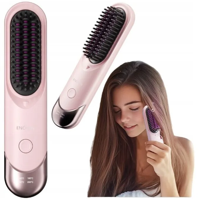 Enchen Comb Straightening Cordless USB-C 4000mAh Pink — image 3