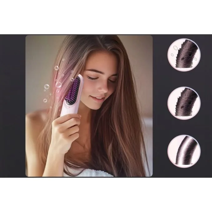Enchen Comb Straightening Cordless USB-C 4000mAh Pink — image 7